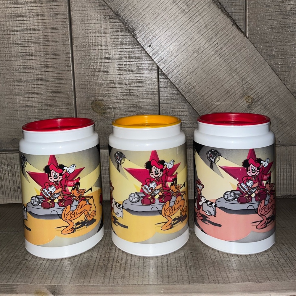 3 Vintage Disney All Star Resorts Walt Disney World Travel Cup Mugs Movie Magic